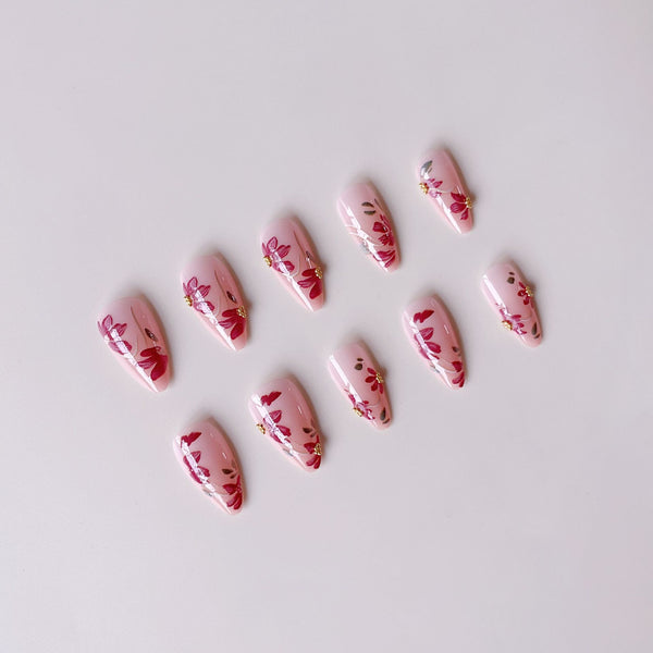 12 Sizes-24 Pcs Press On Nails S534