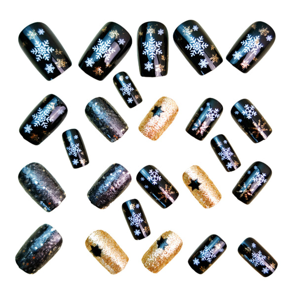 12 Sizes-24 Pcs Press On Nails Y1271