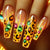 12 Sizes-24 Pcs Press On Nails Y707