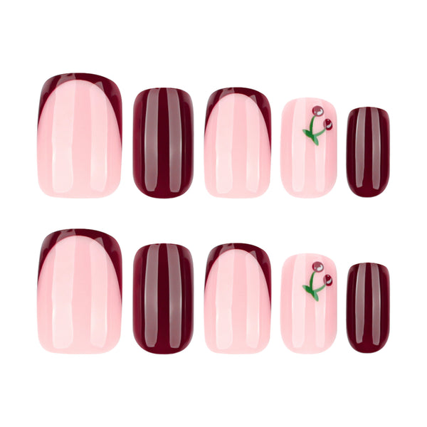 12 Sizes-24 Pcs Press On Nails JP3933