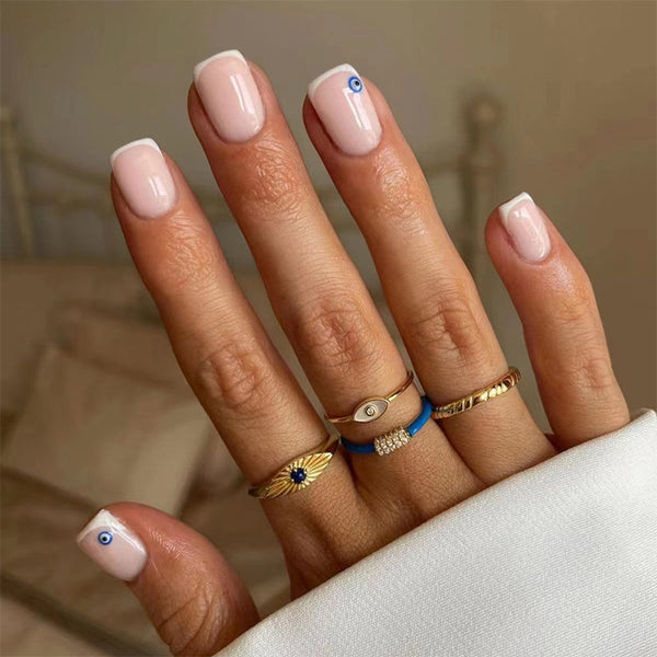 12 Sizes-24 Pcs Press On Nails W1152