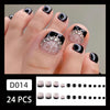 12 Sizes-24 Pcs Press On Nails D014