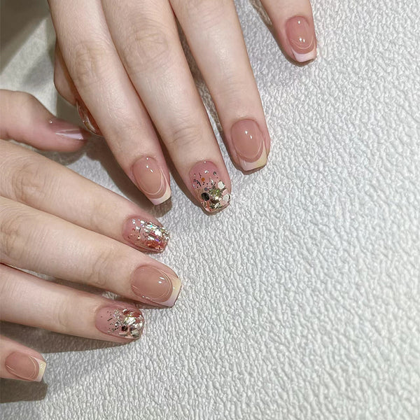 12 Sizes-24 Pcs Press On Nails R866