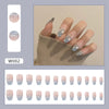 12 Sizes-24 Pcs Press On Nails W002