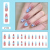 12 Sizes-24 Pcs Press On Nails Z082