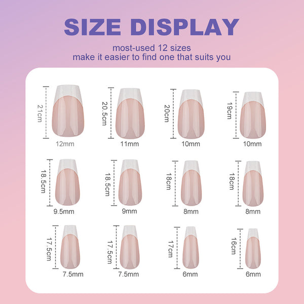 108 Pcs Press On Nails D001