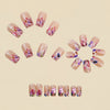 12 Sizes-24 Pcs Press On Nails Y1511