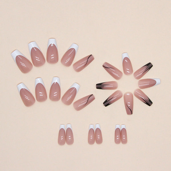 12 Sizes-24 Pcs Press On Nails W465