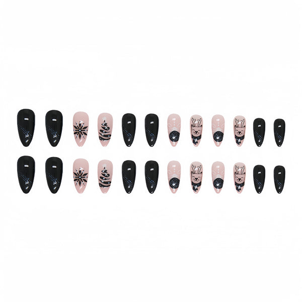 12 Sizes-24 Pcs Press On Nails Y557