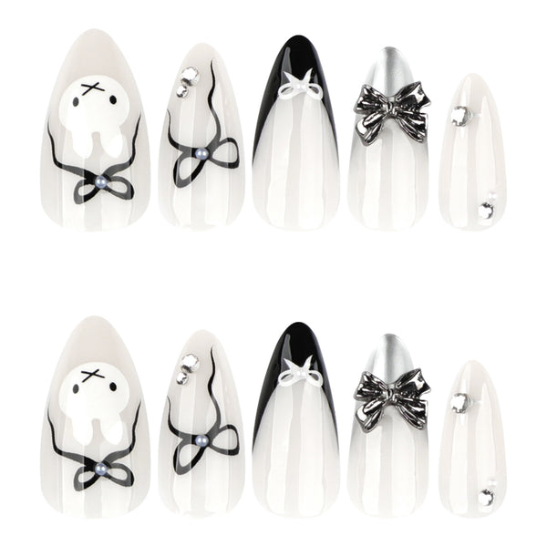 12 Sizes-24 Pcs Press On Nails JP4042
