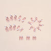 12 Sizes-24 Pcs Press On Nails W867