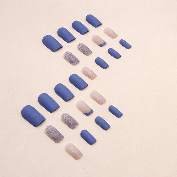 12 Sizes-24 Pcs Press On Nails W1159