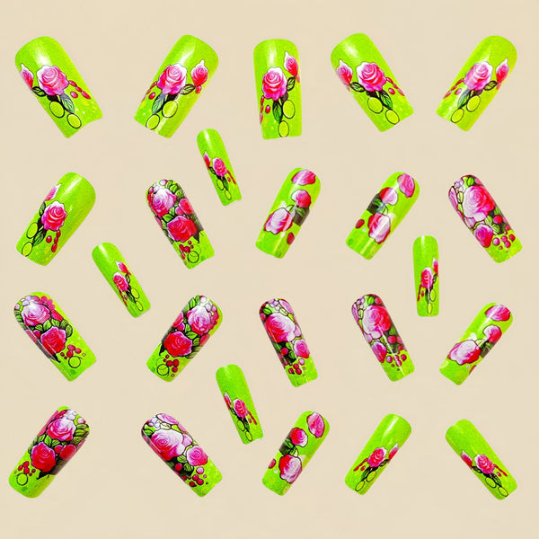 12 Sizes-24 Pcs Press On Nails Y692