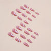 12 Sizes-24 Pcs Press On Nails W546