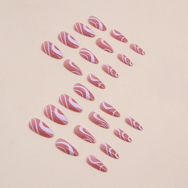 12 Sizes-24 Pcs Press On Nails W546
