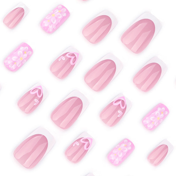 12 Sizes-24 Pcs Press On Nails JP3772