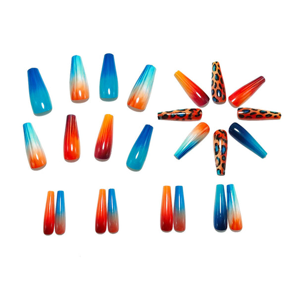 12 Sizes-24 Pcs Press On Nails Y1522