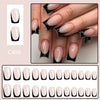 12 Sizes-24 Pcs Press On Nails C496