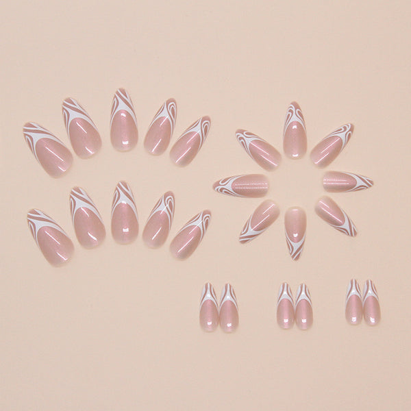 12 Sizes-24 Pcs Press On Nails W1651