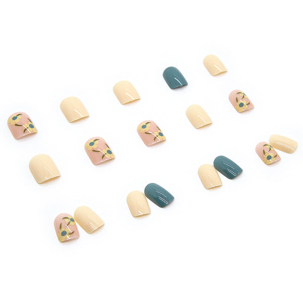 12 Sizes-24 Pcs Press On Nails R397