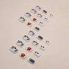 12 Sizes-24 Pcs Press On Nails W1474