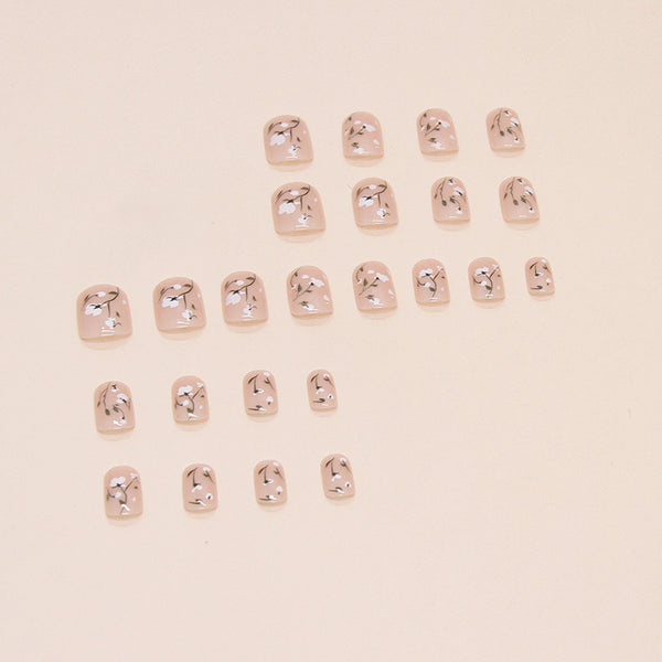 12 Sizes-24 Pcs Press On Nails W1567
