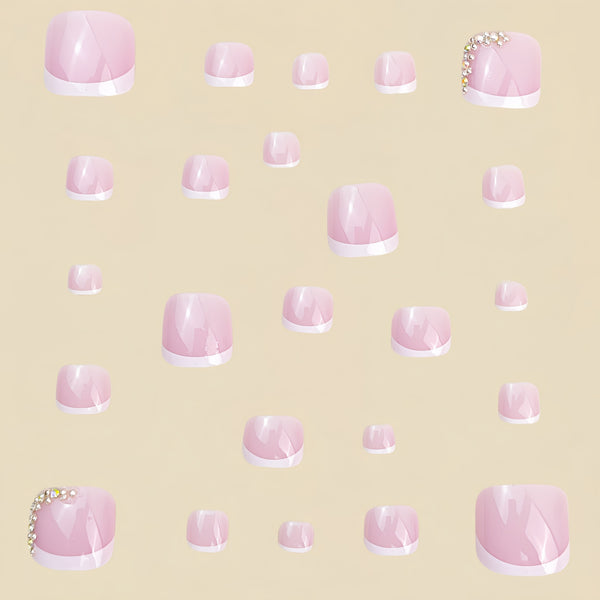 12 Sizes-24 Pcs Press On Nails Y1011
