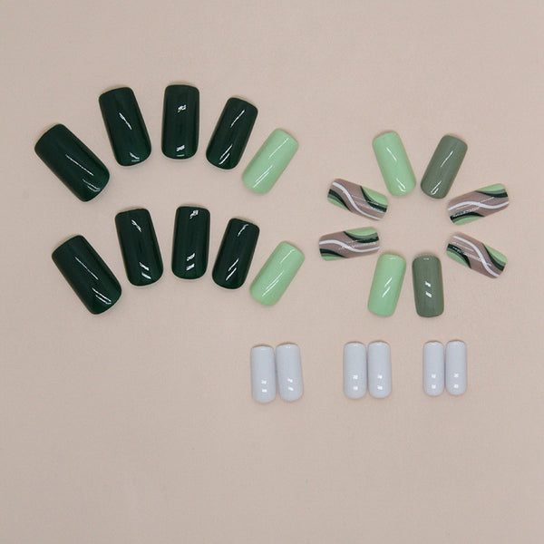 12 Sizes-24 Pcs Press On Nails W1403