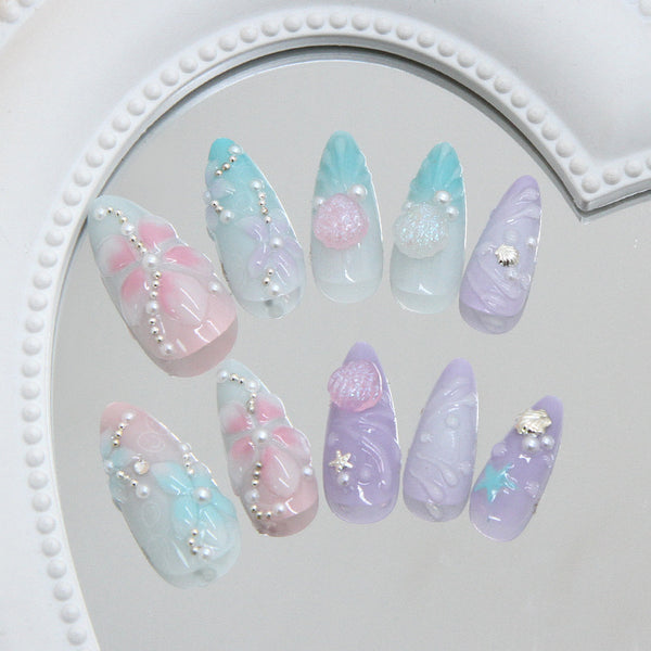 12 Sizes-24 PcsPress On Nails Z1154