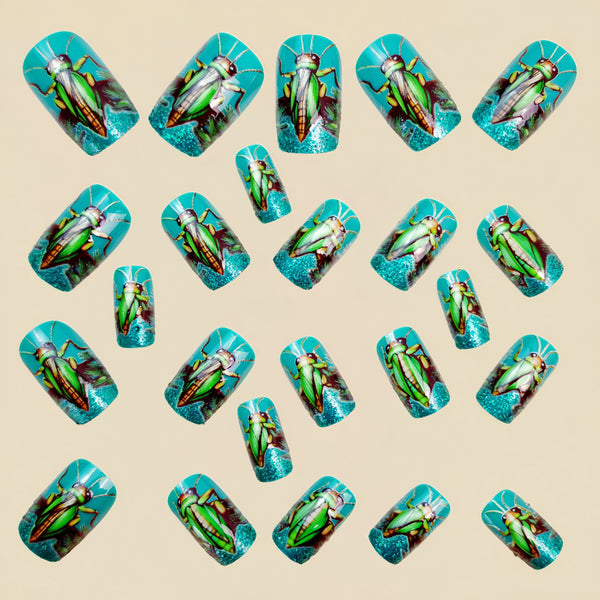12 Sizes-24 Pcs Press On Nails Y1376