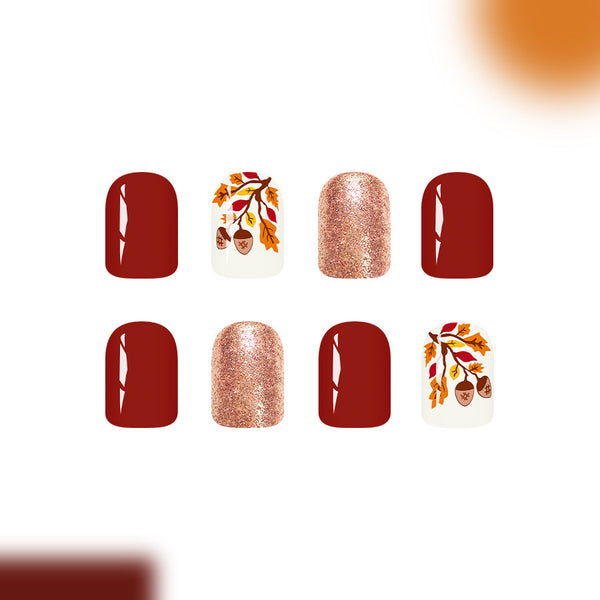 12 Sizes-24 Pcs Press On Nails C1173