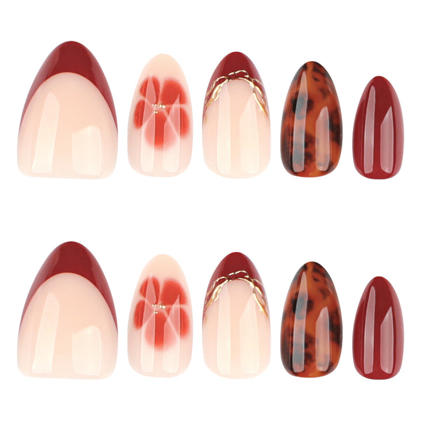 12 Sizes-24 Pcs Press On Nails JP4037