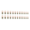 12 Sizes-24 Pcs Press On Nails W958