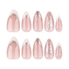 12 Sizes-24 Pcs Press On Nails JP4058
