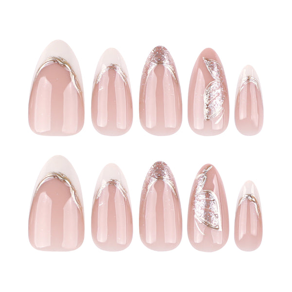 12 Sizes-24 Pcs Press On Nails JP4058