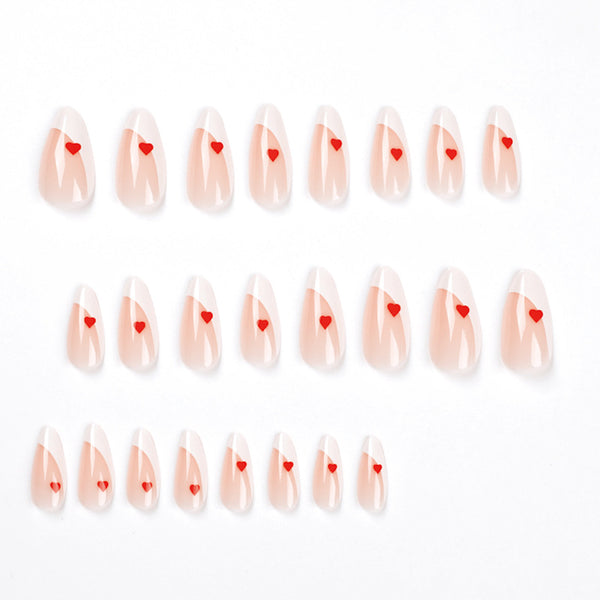 12 Sizes-24 Pcs Press On Nails JP1788