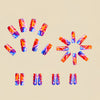 12 Sizes-24 Pcs Press On Nails Y412