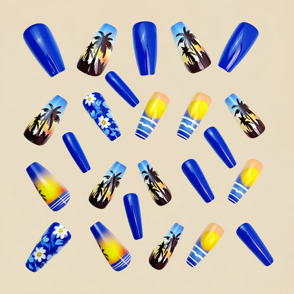 12 Sizes-24 Pcs Press On Nails Y922