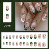 12 Sizes-24 Pcs Press On Nails C088