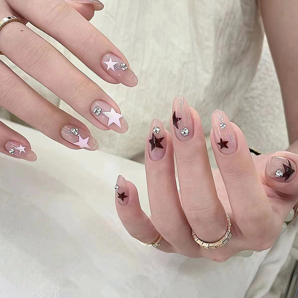 12 Sizes-24 Pcs Press On Nails Z794