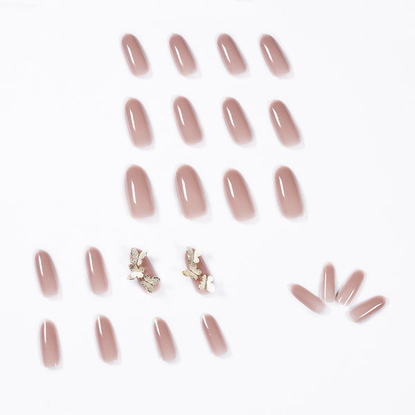 12 Sizes-24 Pcs Press On Nails JP1016