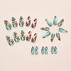 12 Sizes-24 Pcs Press On Nails W1923