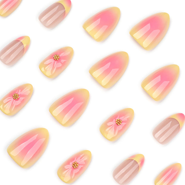 12 Sizes-24 Pcs Press On Nails JP3949