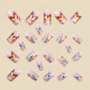 12 Sizes-24 Pcs Press On Nails Y1843