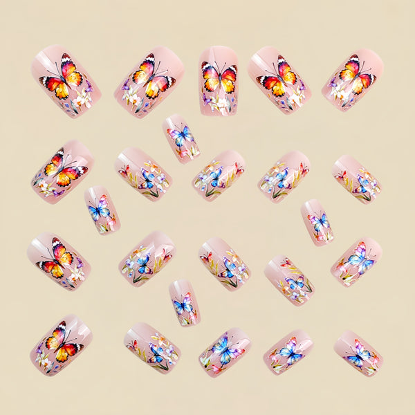 12 Sizes-24 Pcs Press On Nails Y1843