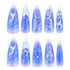 12 Sizes-24 Pcs Press On Nails JP3511