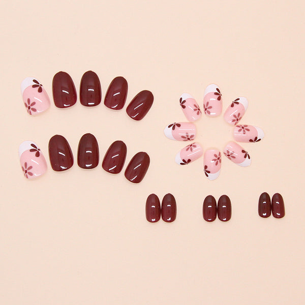 12 Sizes-24 Pcs Press On Nails W1771