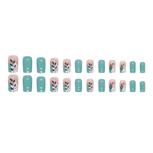 12 Sizes-24 Pcs Press On Nails W713