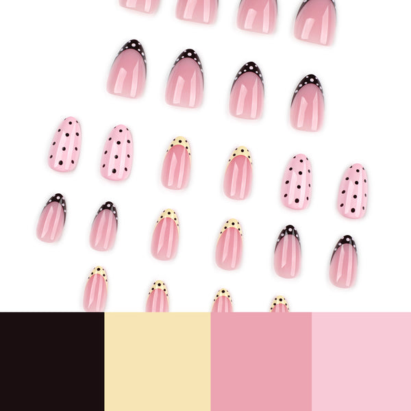 12 Sizes-24 Pcs Press On Nails JP4392