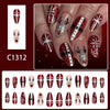 12 Sizes-24 Pcs Press On Nails C1312